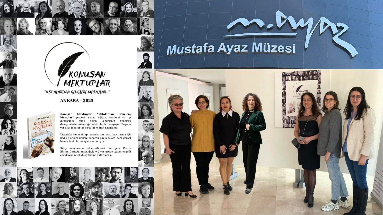 Konuşan mektuplar kitabı satışta geliri Çocuklar İçin kullanılacak mustafa ayaz müzesi
