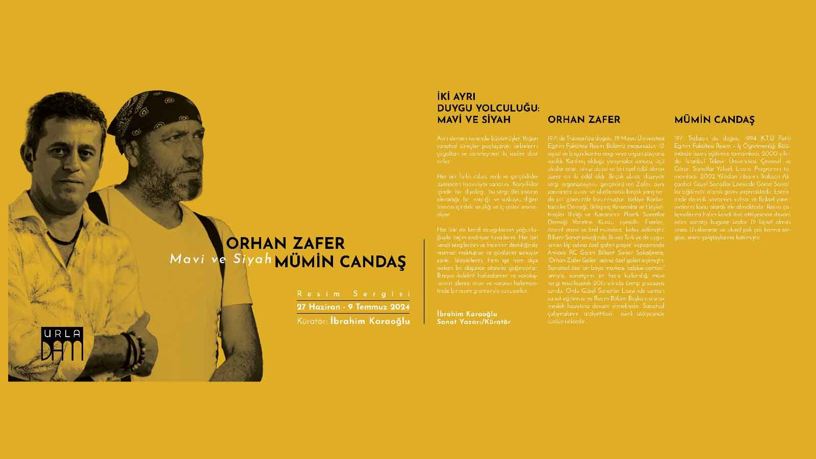 El Mapa de las Emociones en Negro y Azul: Orhan Zafer y Mümin Candaş en Urladam